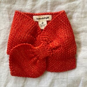 Misha And Puff Red Knit Kids Scarf